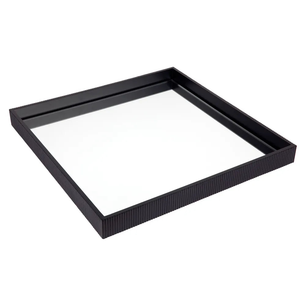 Miles Mirrored Tray - Medium Black