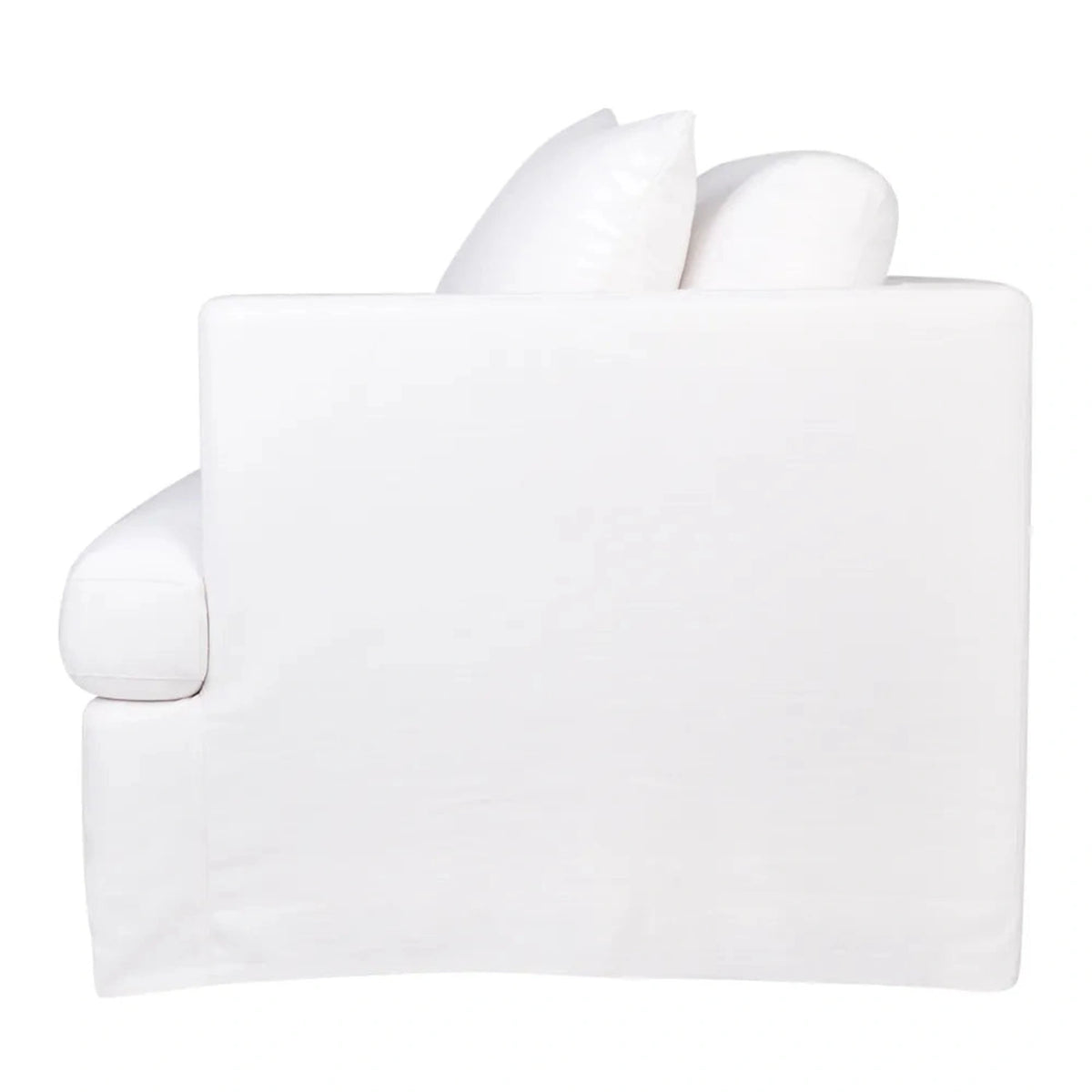 Birkshire Slip Cover Right Arm Facing Seat - White Linen