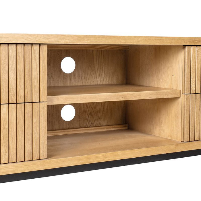 Sophia 200cm Oak Entertainment Unit - Natural