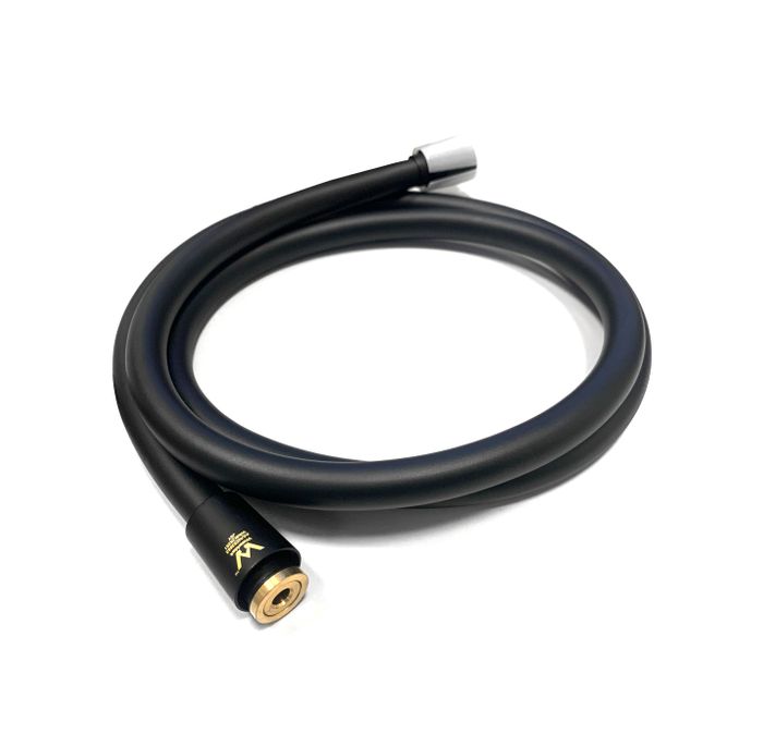 TARAN Twin Shower Half Rail Top Inlet Square (200mm) - Matte Black