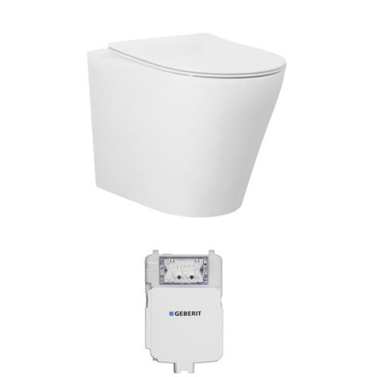 ALZANO Rimless Wall Faced Floor Toilet Pan