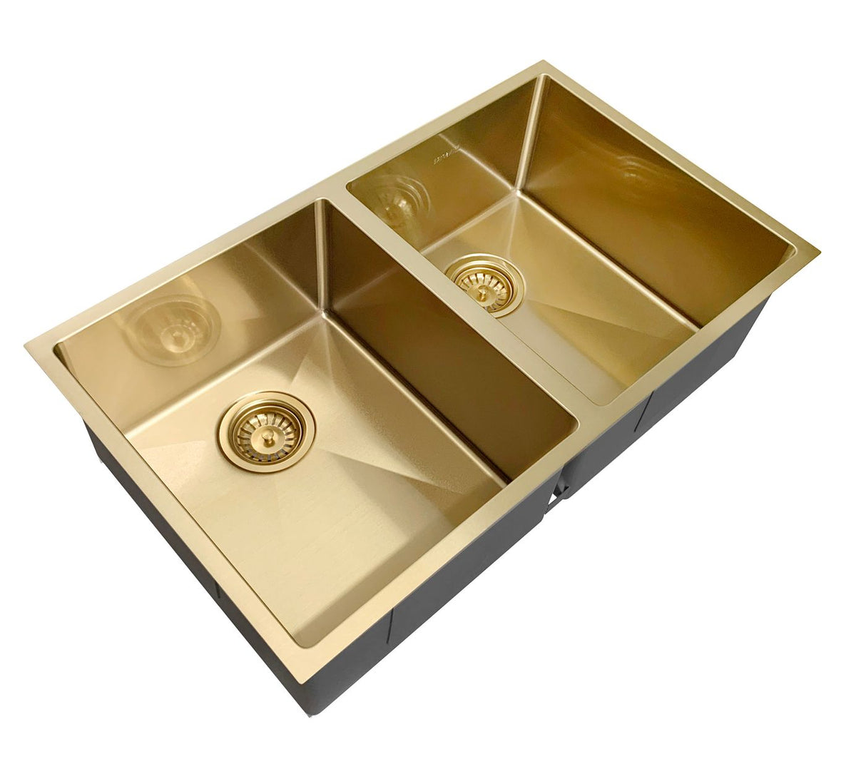 Arte Brushed Gold Kitchen Sink 76D (760x450x220)