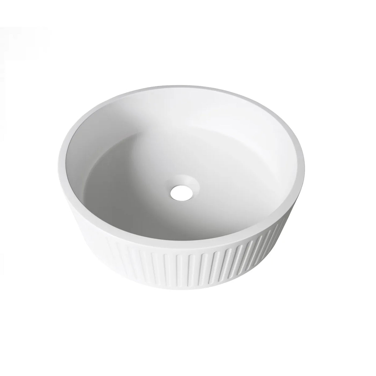 HUDSON Concrete White Basin (Round: 400x400x120)