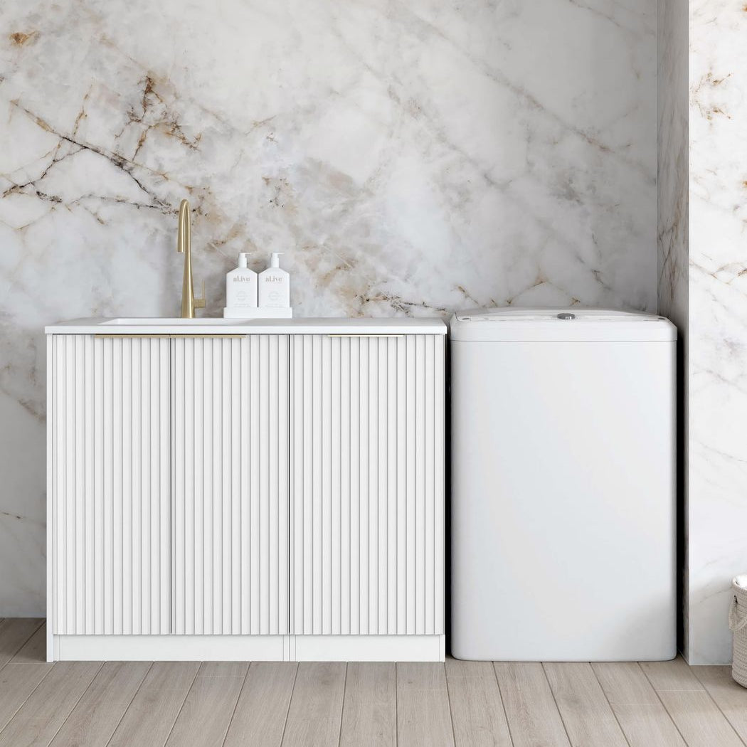 Noosa White Base laundry Cabinet Set 1060x600x900mm
