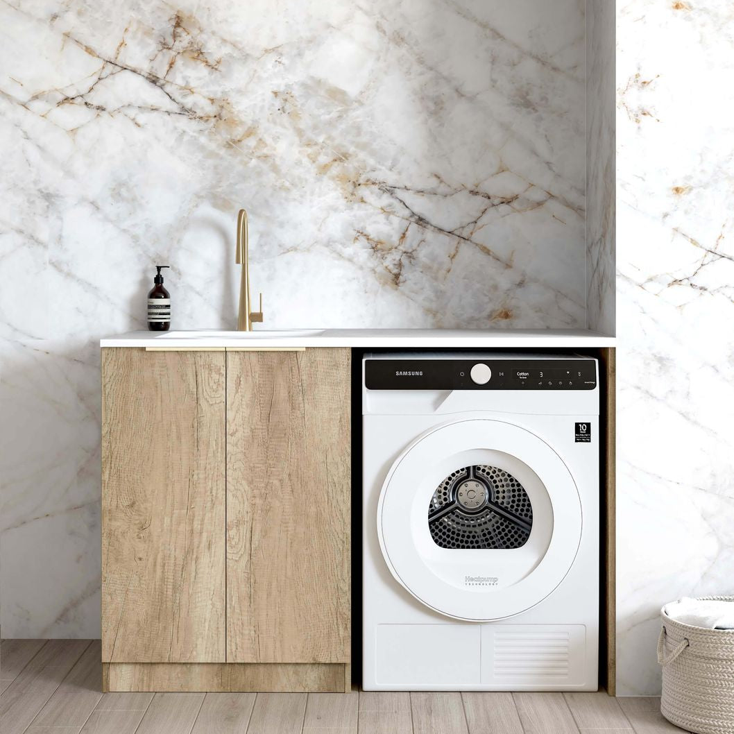 Byron Natural Oak Laundry Cabinet Set 1300x600x900mm