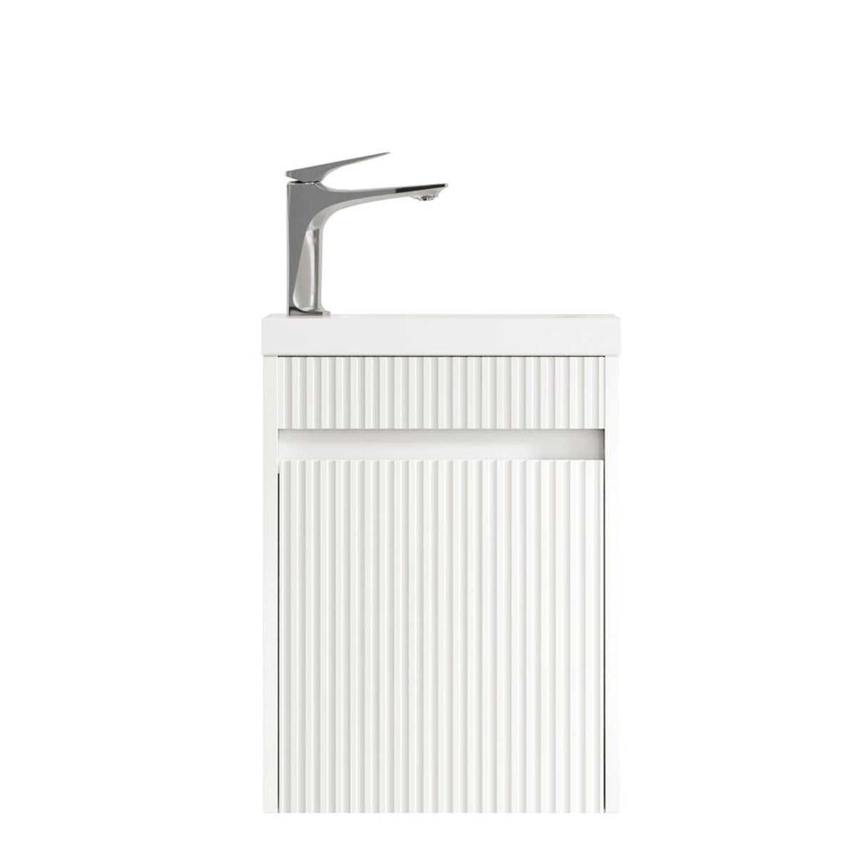 Otti Mini Ensuite Fluted Vanity 400mm (Matte White)