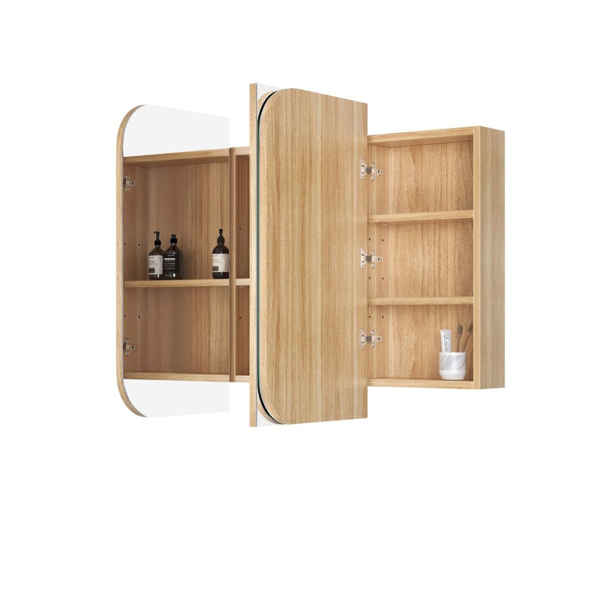 NEWPORT Woodland Oak Soft Square Shaving Cabinet (Optional Size)