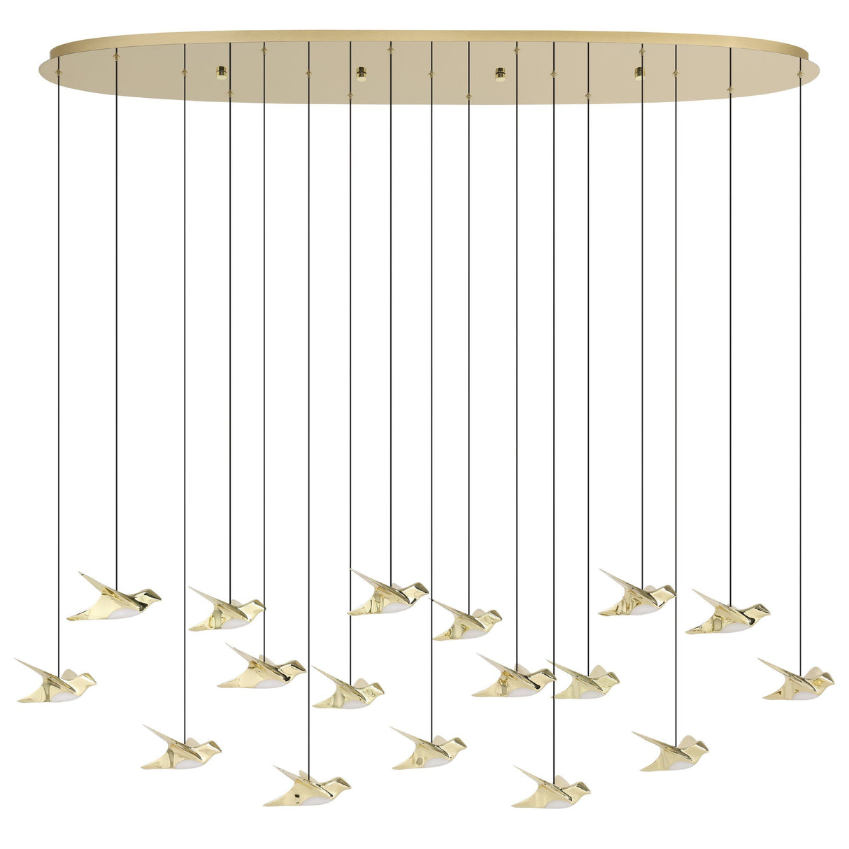 PARATEBUENO Pendant Light 17X3W LED 3000K - Brass