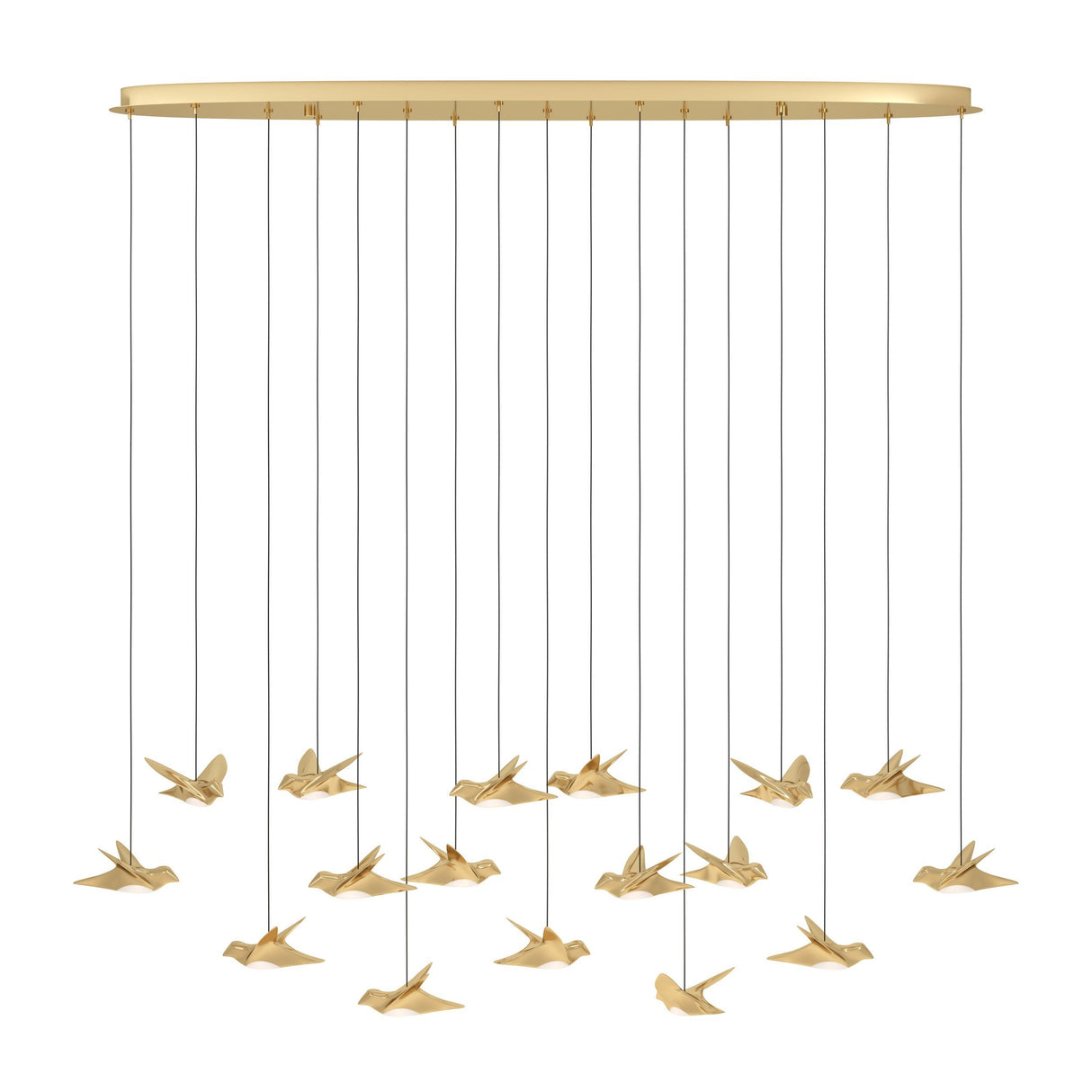 PARATEBUENO Pendant Light 17X3W LED 3000K - Brass