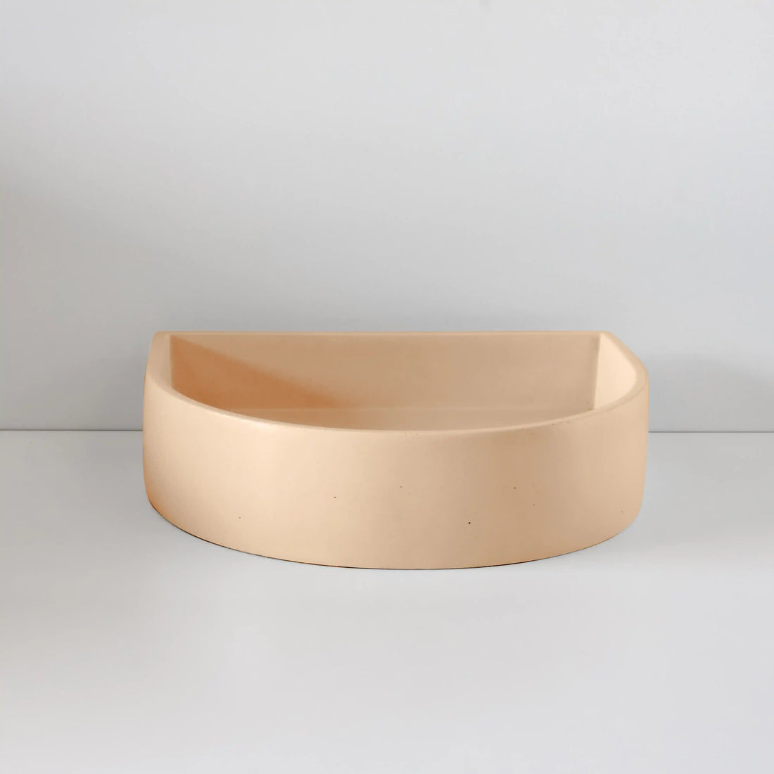 Sticks & Stone Concrete Polished Half Moon Basin