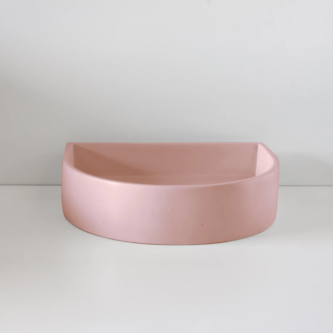 Sticks & Stone Concrete Polished Half Moon Basin