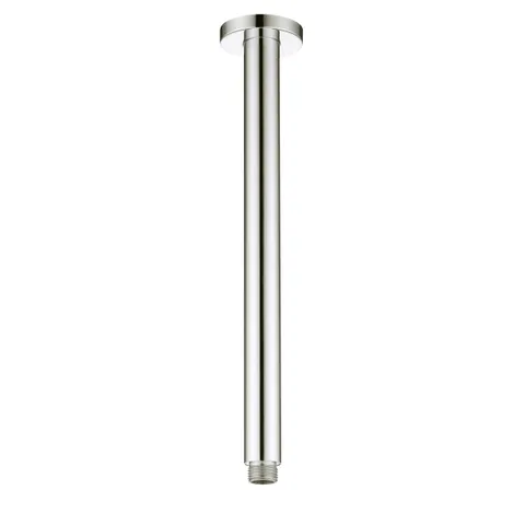 PAVIA Ceiling Shower Arm Round (300mm) - Brushed Nickel