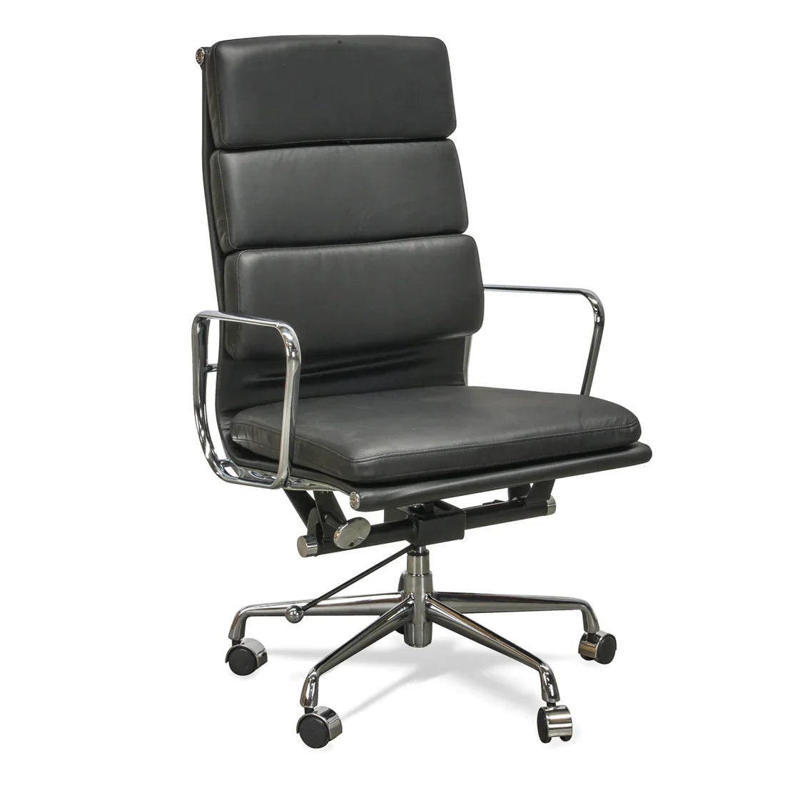 Calibre COC104 High Back Office Chair - Black Leather