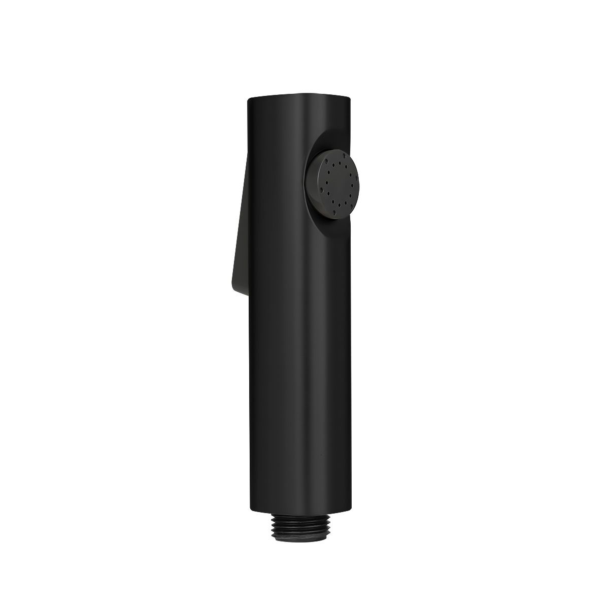 Round ABS Toilet Bidet Spray Kit With Stainless Steel Hose - Matte Black