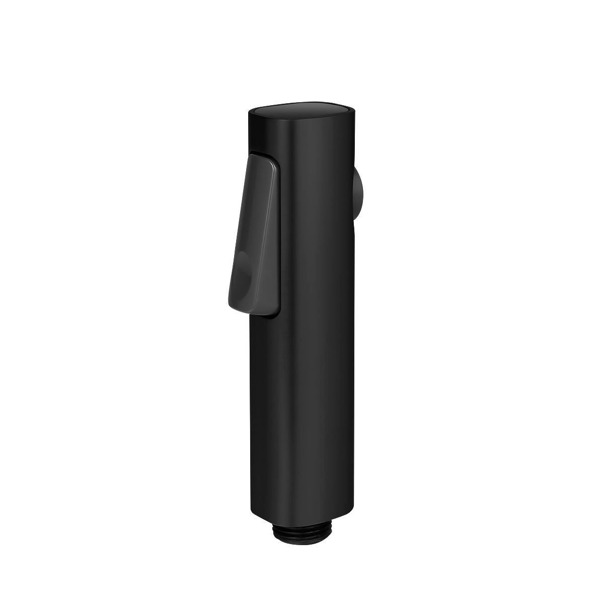 Round ABS Toilet Bidet Spray Kit With Stainless Steel Hose - Matte Black