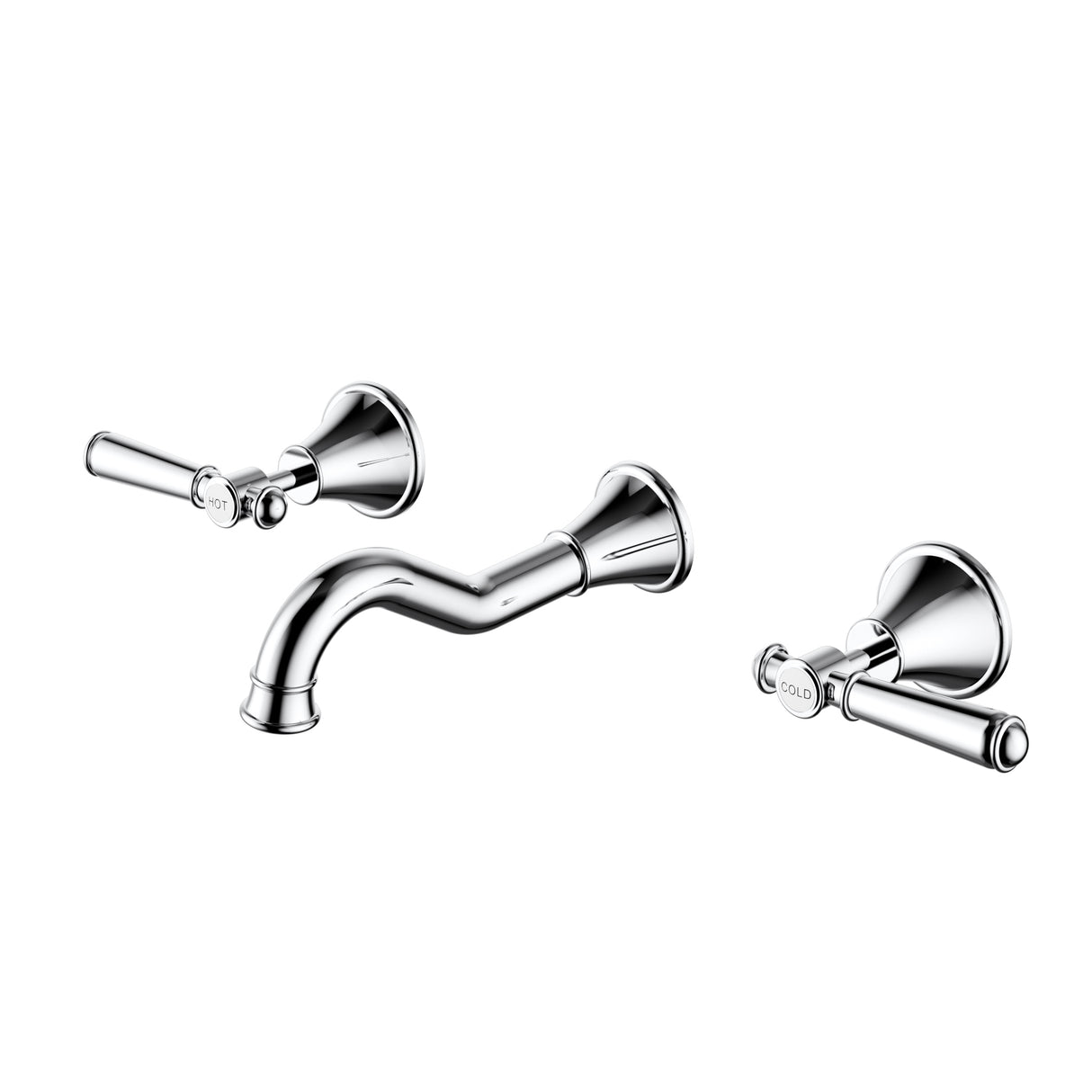 Clasico Bath Tap Set - Chrome