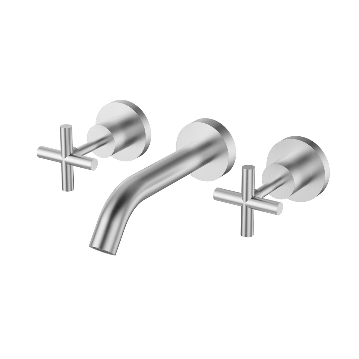 Bath Tap Set - Lead Free - Brushed Nickel