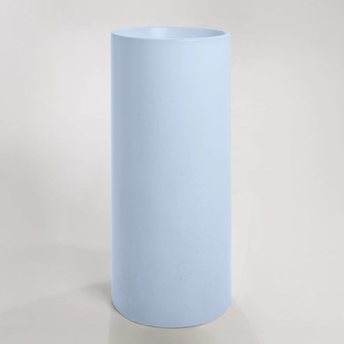 Sticks & Stone Concrete Polished Full Height Round Pedestal Basin