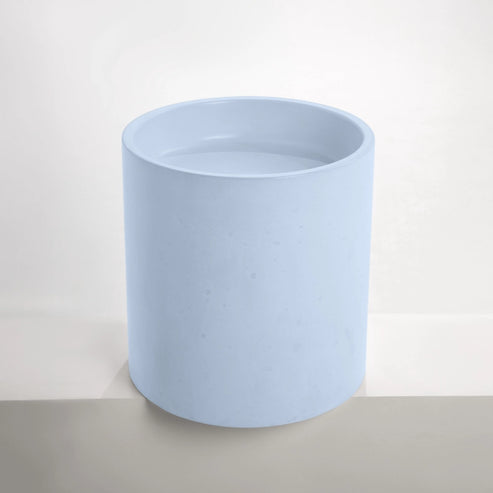Sticks & Stone Concrete Polished Half Height Round Pedestal Basin