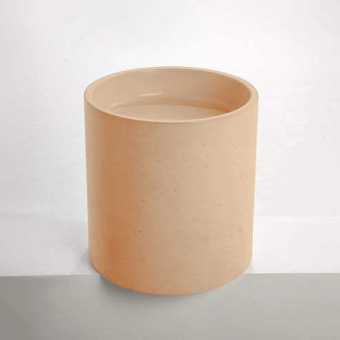 Sticks & Stone Concrete Polished Half Height Round Pedestal Basin