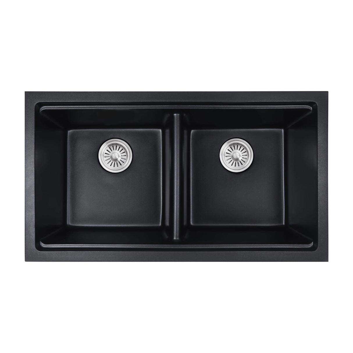 Cora Granite Sink Double Bowl (Matte Black)