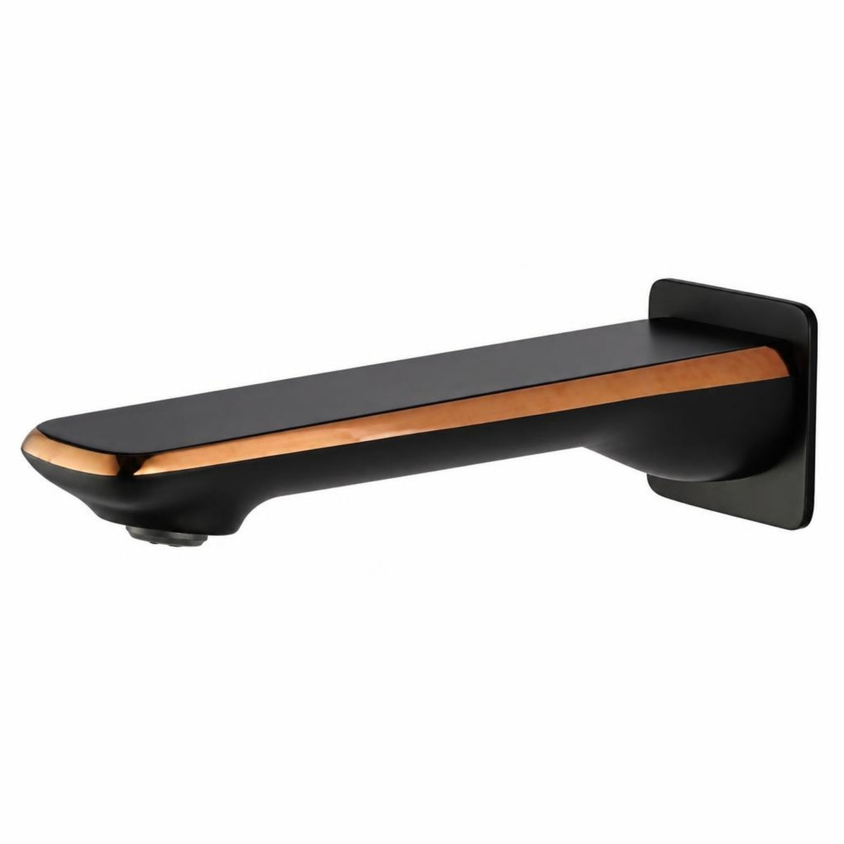 Esperia Wall Bath Spout - Black & Rose Gold