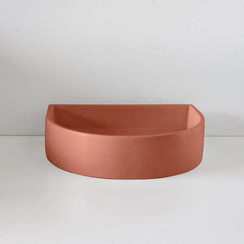 Sticks & Stone Concrete Polished Half Moon Basin