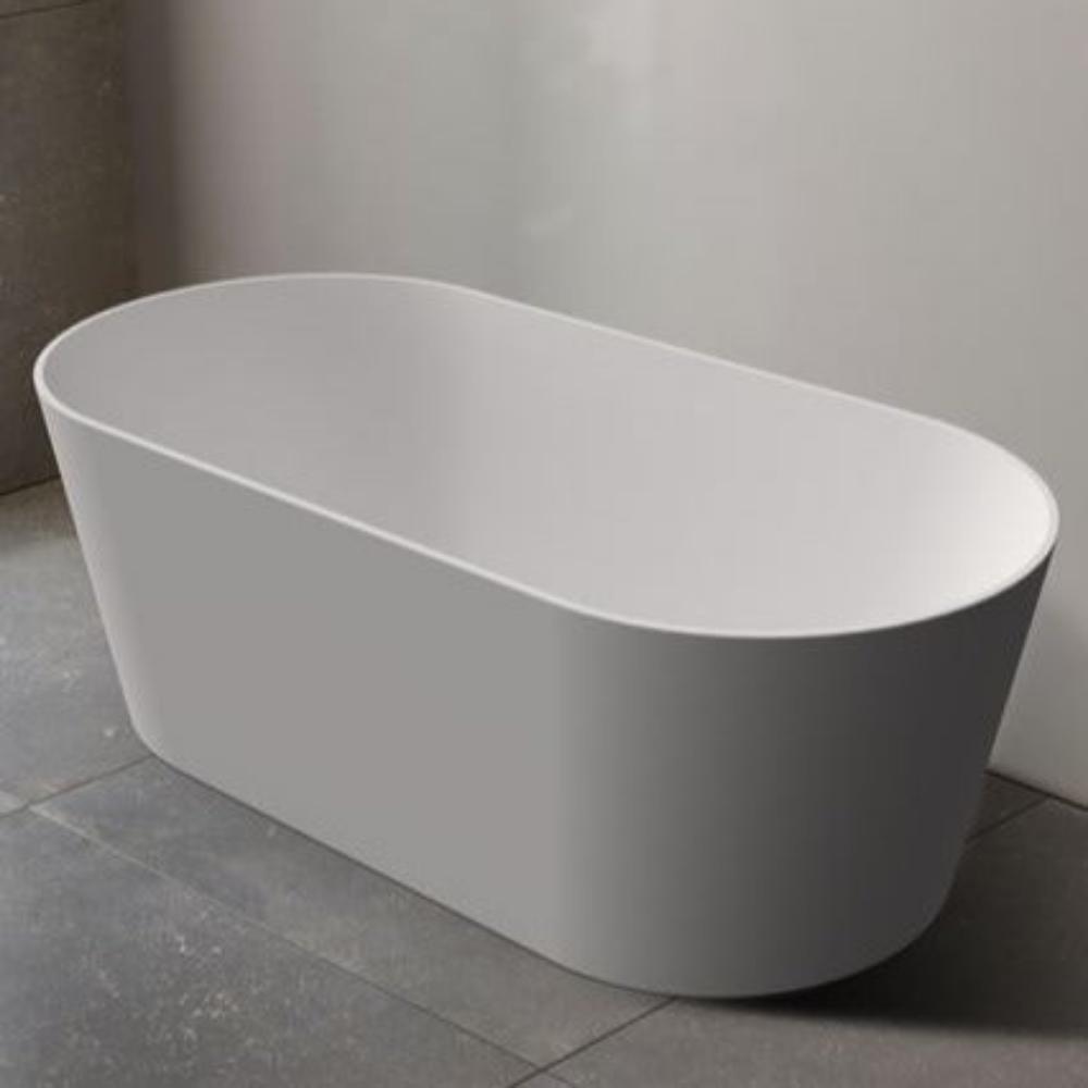 Mia Free Standing Bathtub with Non-Overflow (Matte White) 1500/1700mm