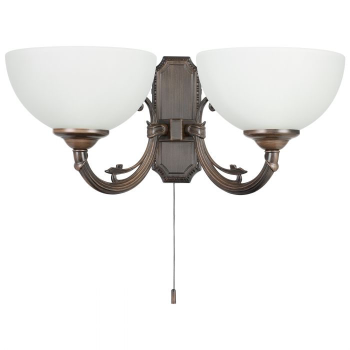 Wall Light SAVOY 22 Satin Glass White