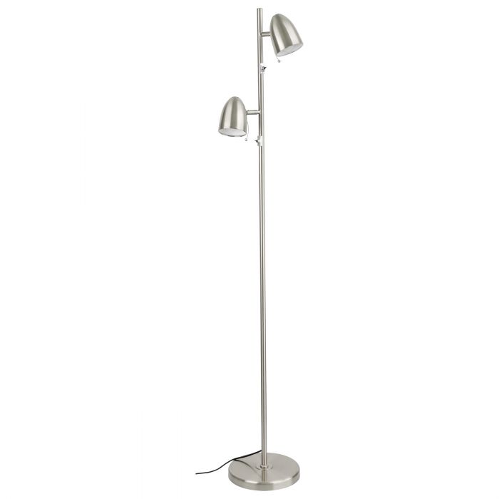 Floor Light Lara Steel Satin Nickel