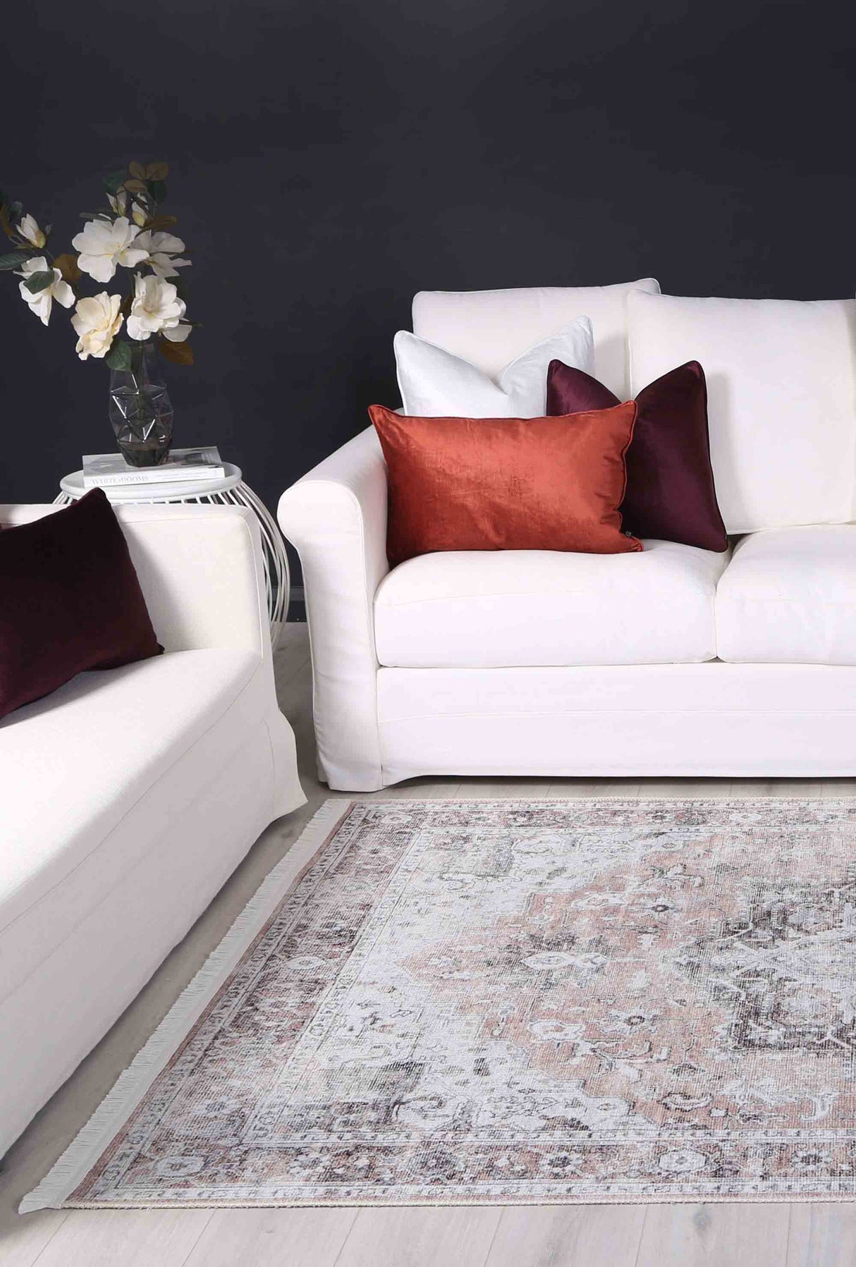 Crowne Waterproof Washed Oriental Rug