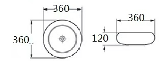 poseidon-matte-white-ceramic-basin-round-360mm-x-360mm-x-120mm