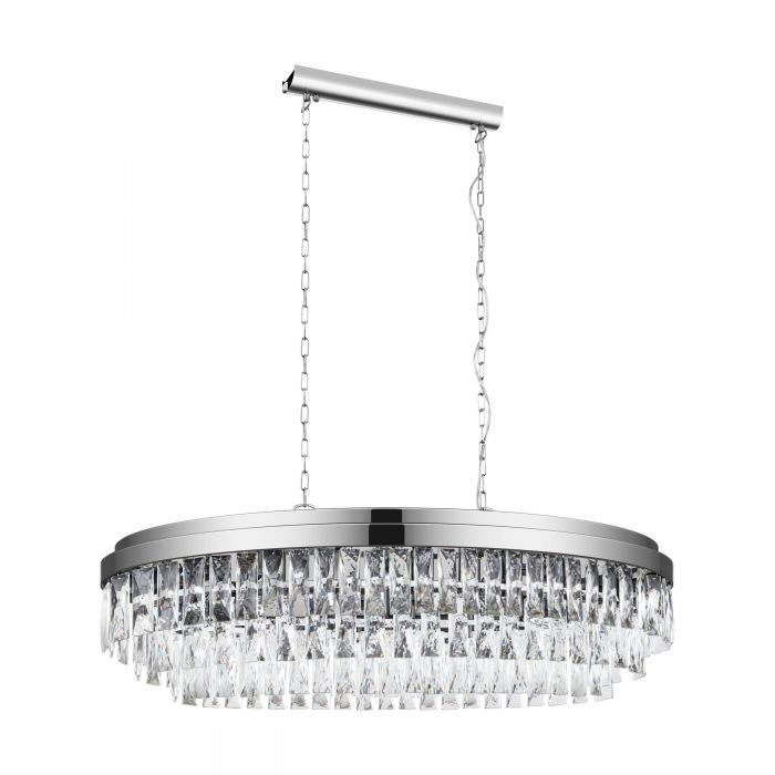 Chandelier Light VALPARAISO1 94 Crystal Chrome