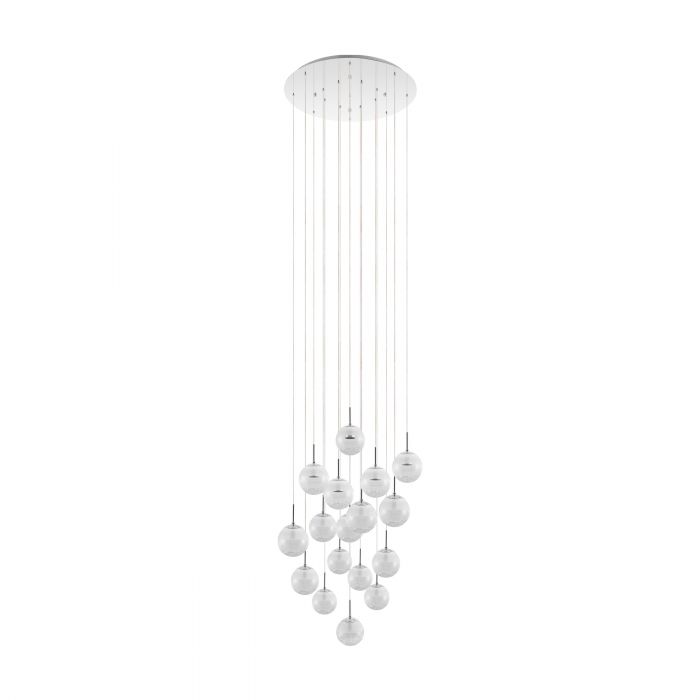 Chandelier Light MONTEFIO2 47 Glass white