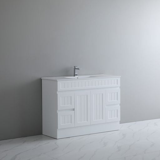 ACACIA SHAKER PVC Floor Vanity 1500 (Single/Double Bowl)