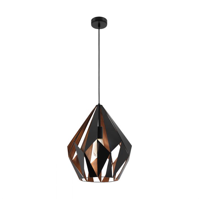 Pendant Light CARLTON1 78N Steel Black