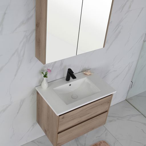 MAX MDF Wall Hung Vanity Max Oak (All Sizes)