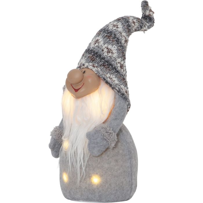 XMAS JOYLIGHT Santa Decoration Grey 400MM-Clearance