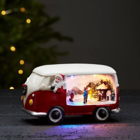 XMAS MERRYVILLE Combi Van Red-Clearance
