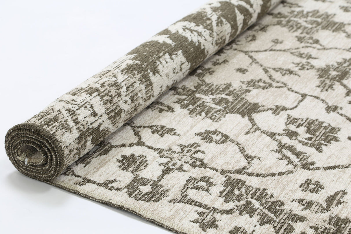 Rustic Vintage Classic, Amazing 2 in 1 Reversible Rug Beige