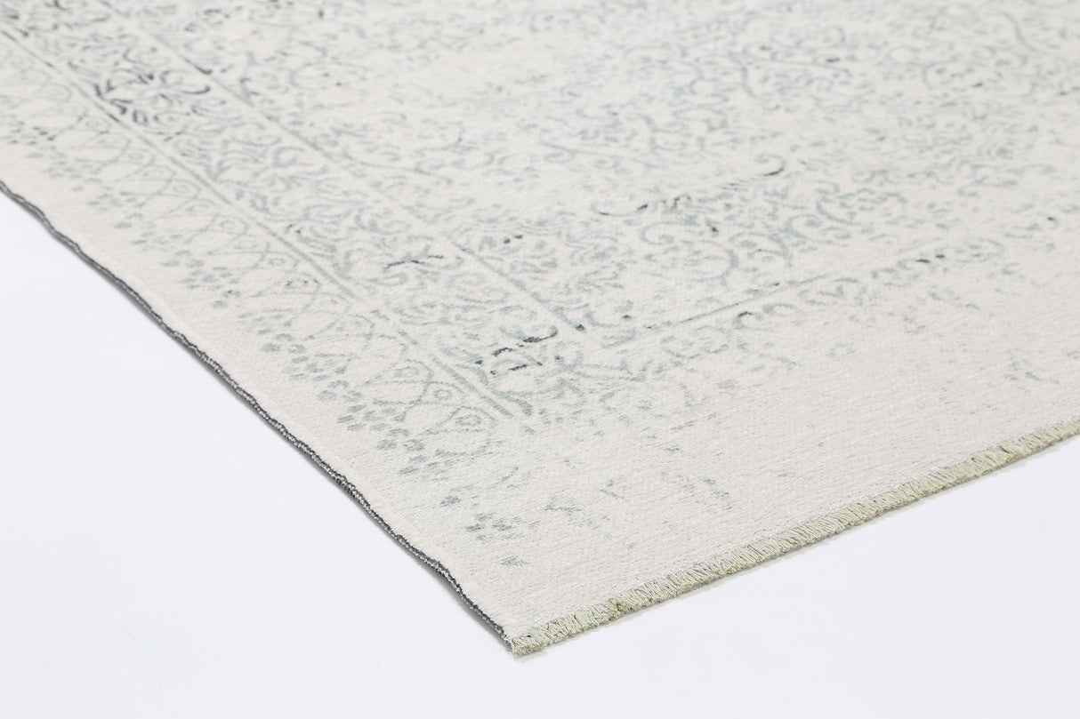 Rustic Vintage Distressed, Amazing 2 in 1 Reversible Rug Grey