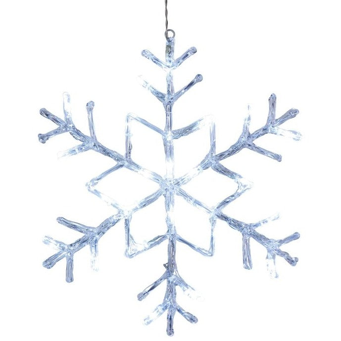 XMAS ANTARCTICA Snowflake Neutral White 400MM-Clearance