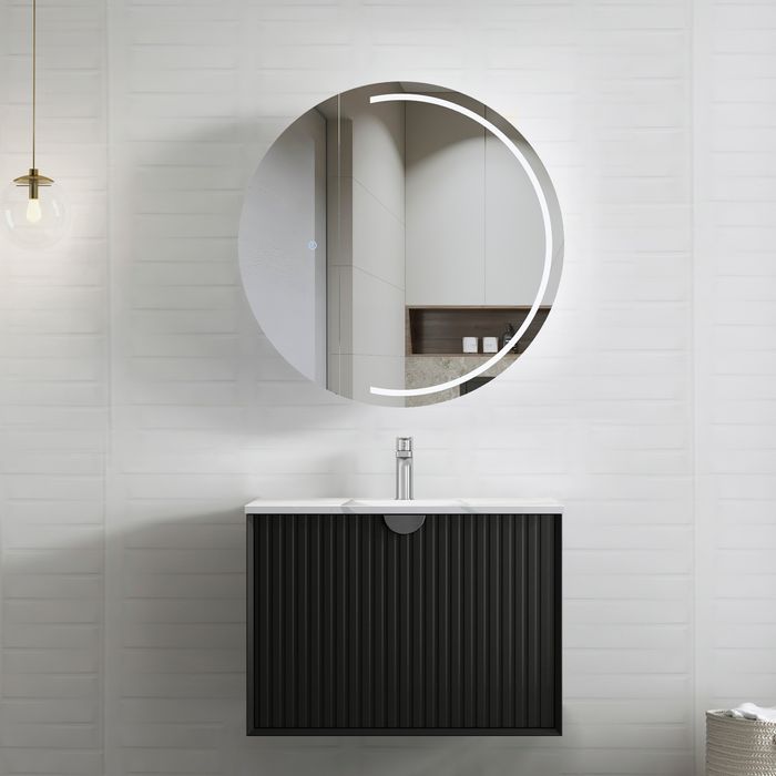 Vanity MARLO Wall Hung 750mm Matte Black
