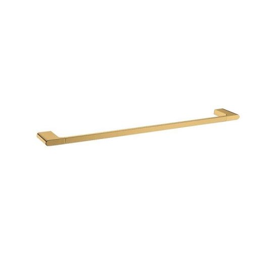 AQU VOG Single Towel Rail 600mm - Brushed Brass