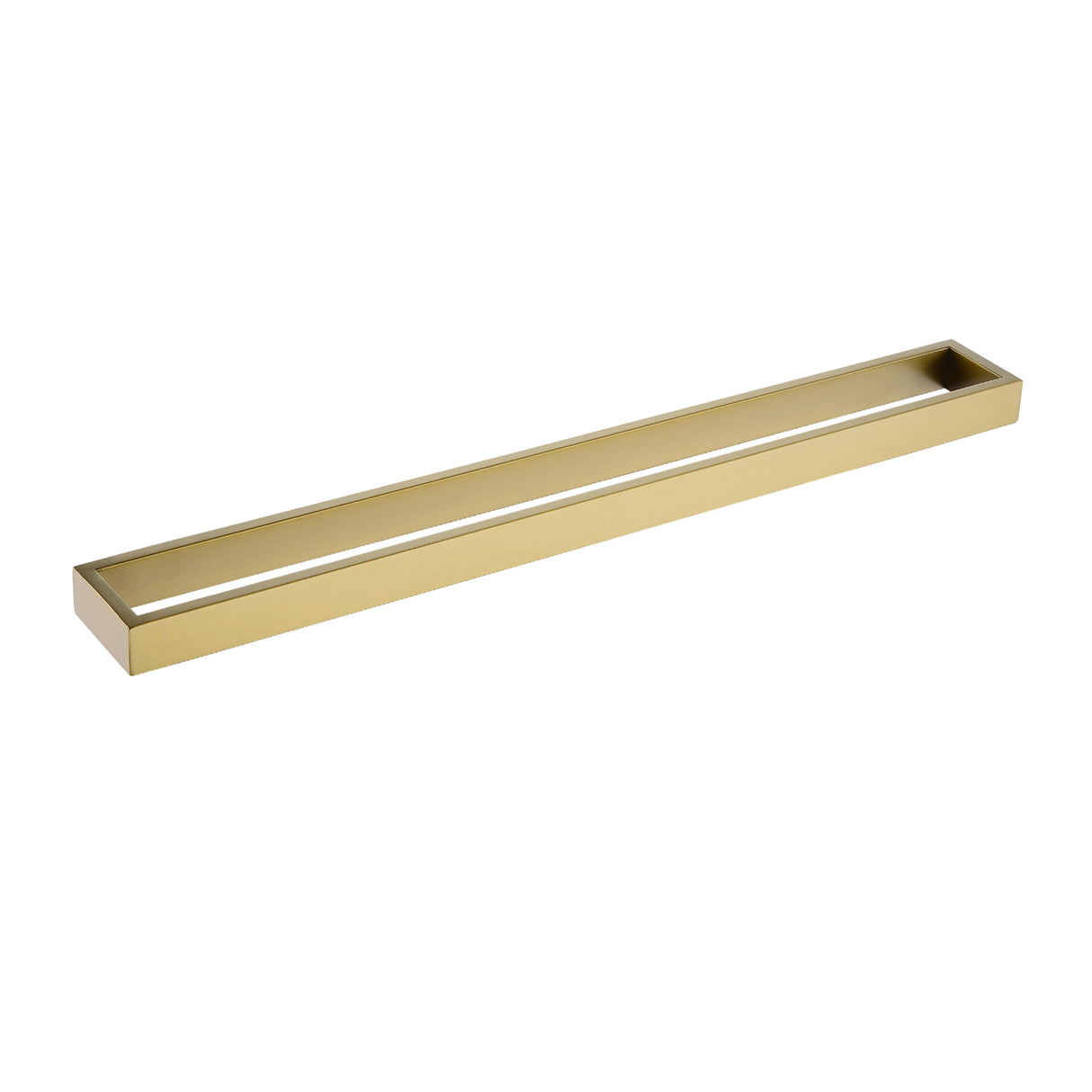 Cavallo AR41 Square Single Towel Rail 600mm - Brushed Gold