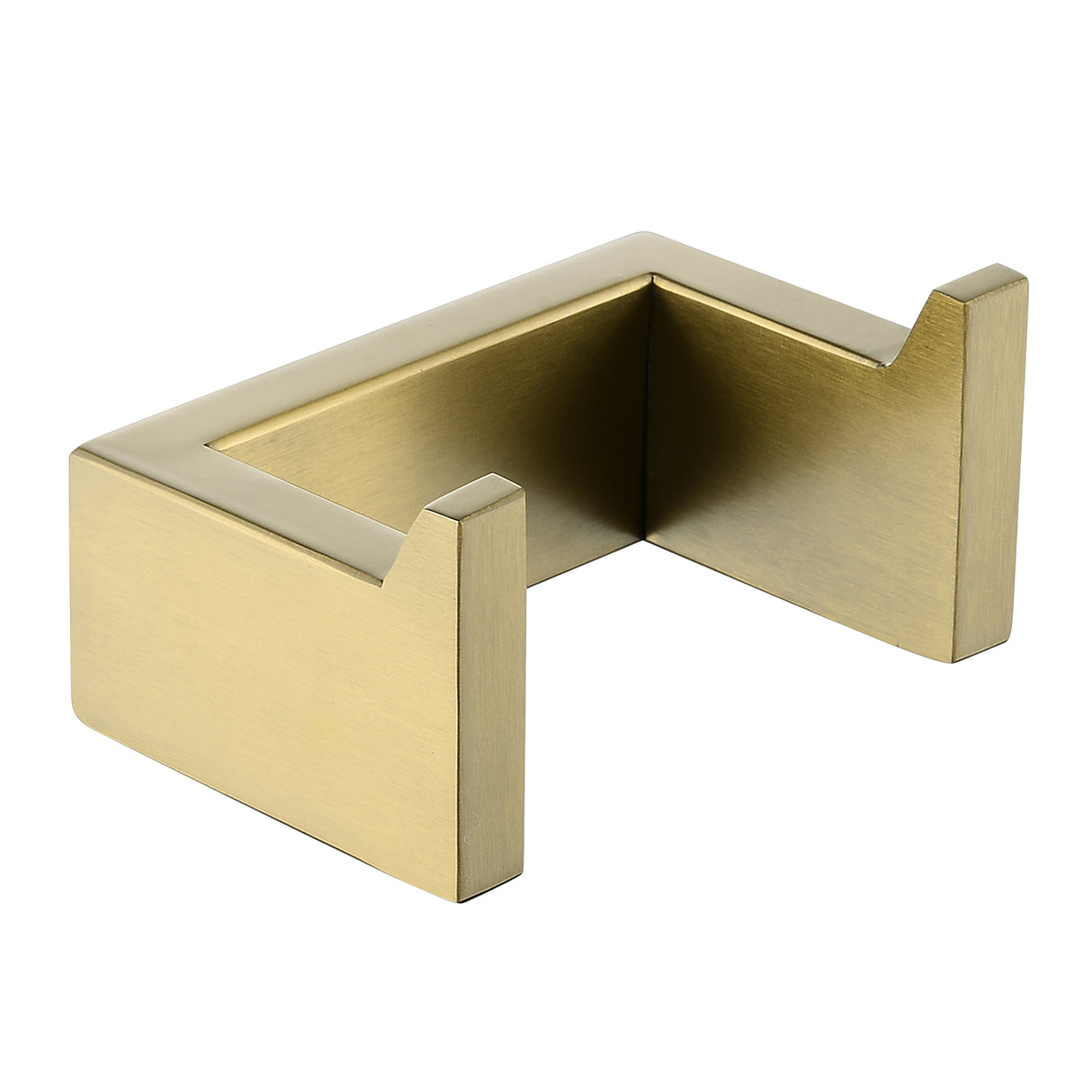 Norico Cavallo Brushed Yellow Gold Square Double Robe Hook