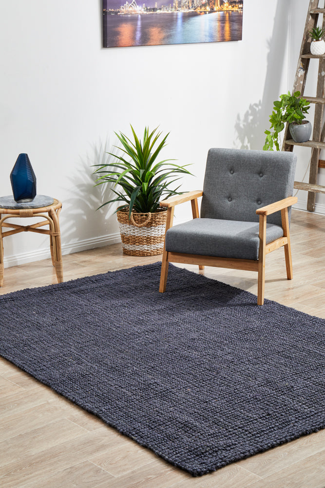 Atrium Barker Navy Jute Rug