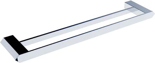 Verge Double Towel Rail (Chrome) - Clearance