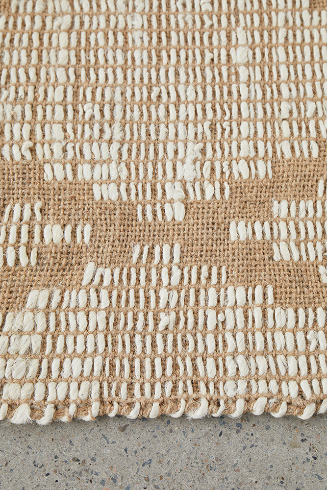 Bali Natural Jute Beige Brown Rug