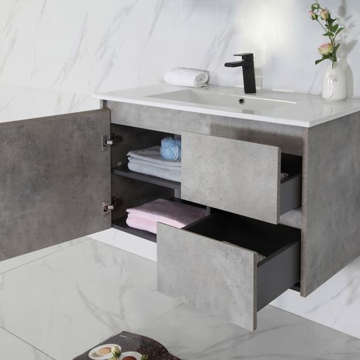 LOLA Wall Hung Vanity Grey (All Size)